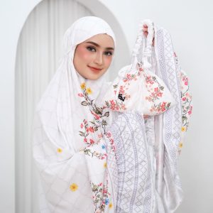 Raffle Prayer Set 2in1 - White